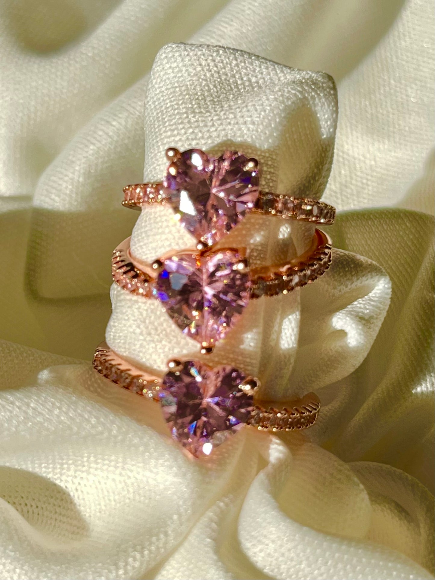 Blushing Heart Ring